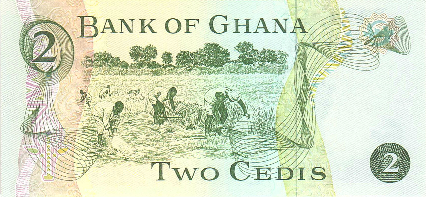 Ghana 2 1978 UNC P-14/c